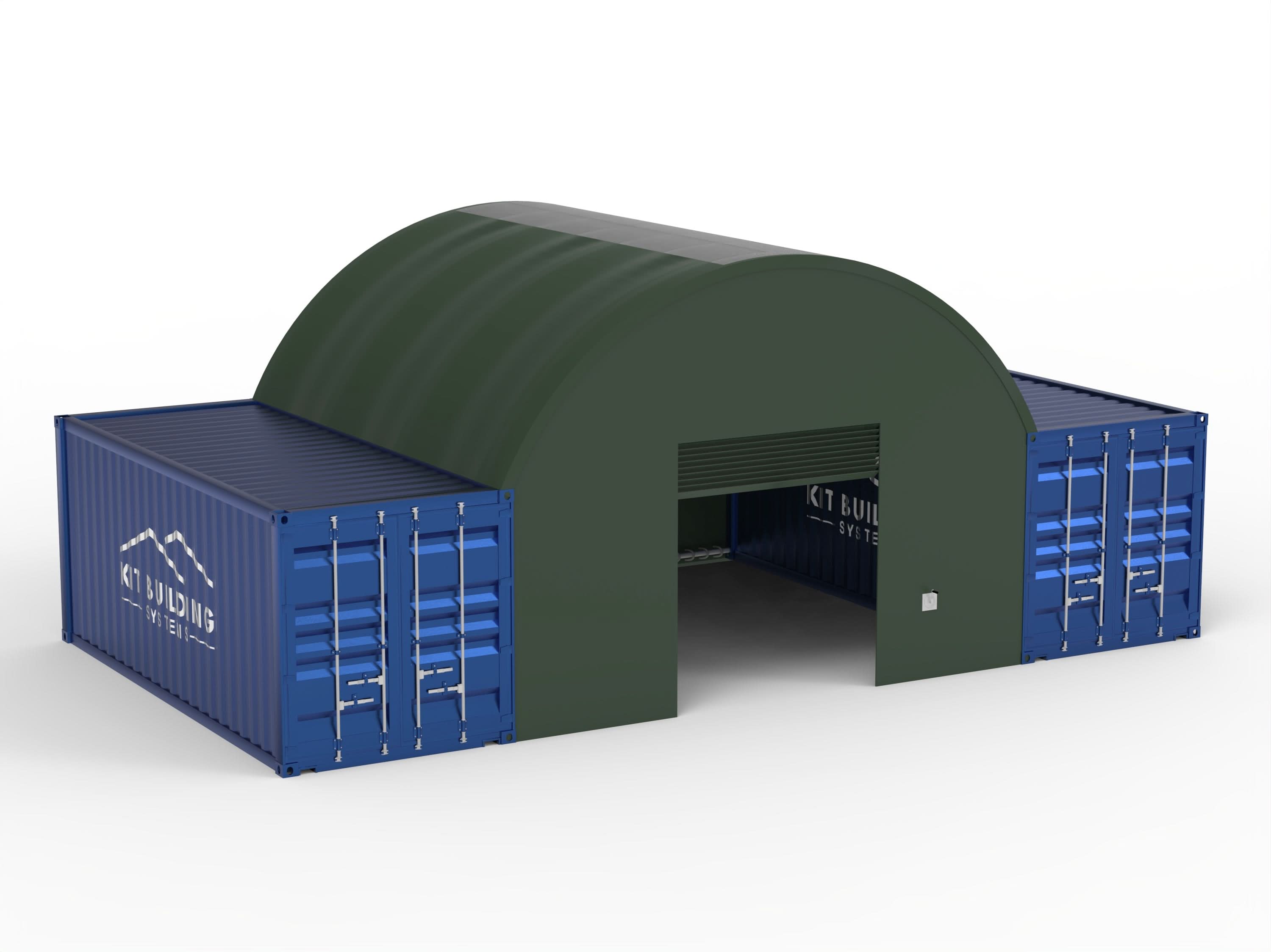 Auvents de conteneurs - 20 pieds x 20 pieds x 6,5 pieds (6 mx 6 mx 2 m)