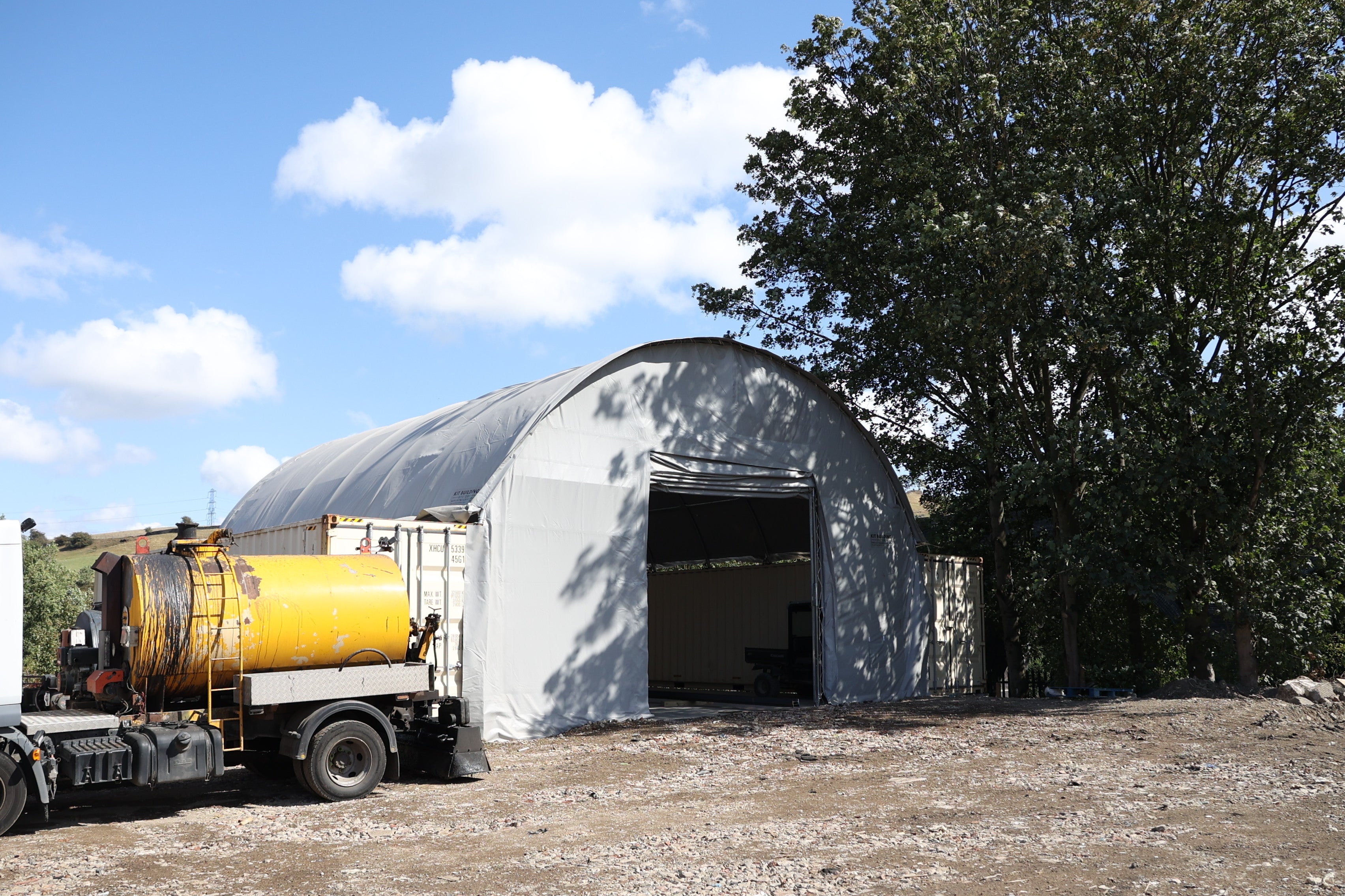Container­überdachung (8m x 12m x 3m)