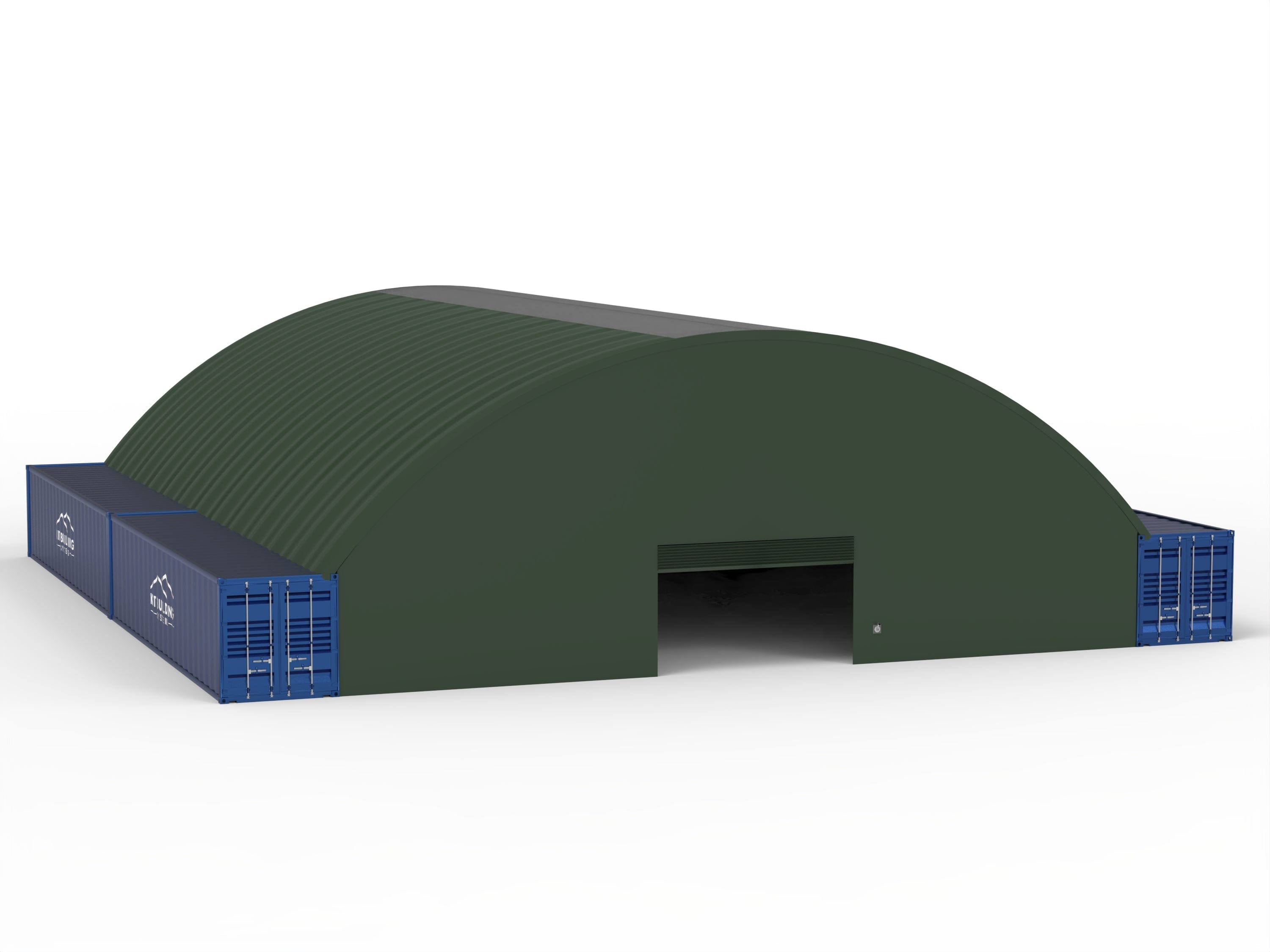 Containerunterstand - 60ft x 80ft x 20ft (18m x 24,3m x 6m)