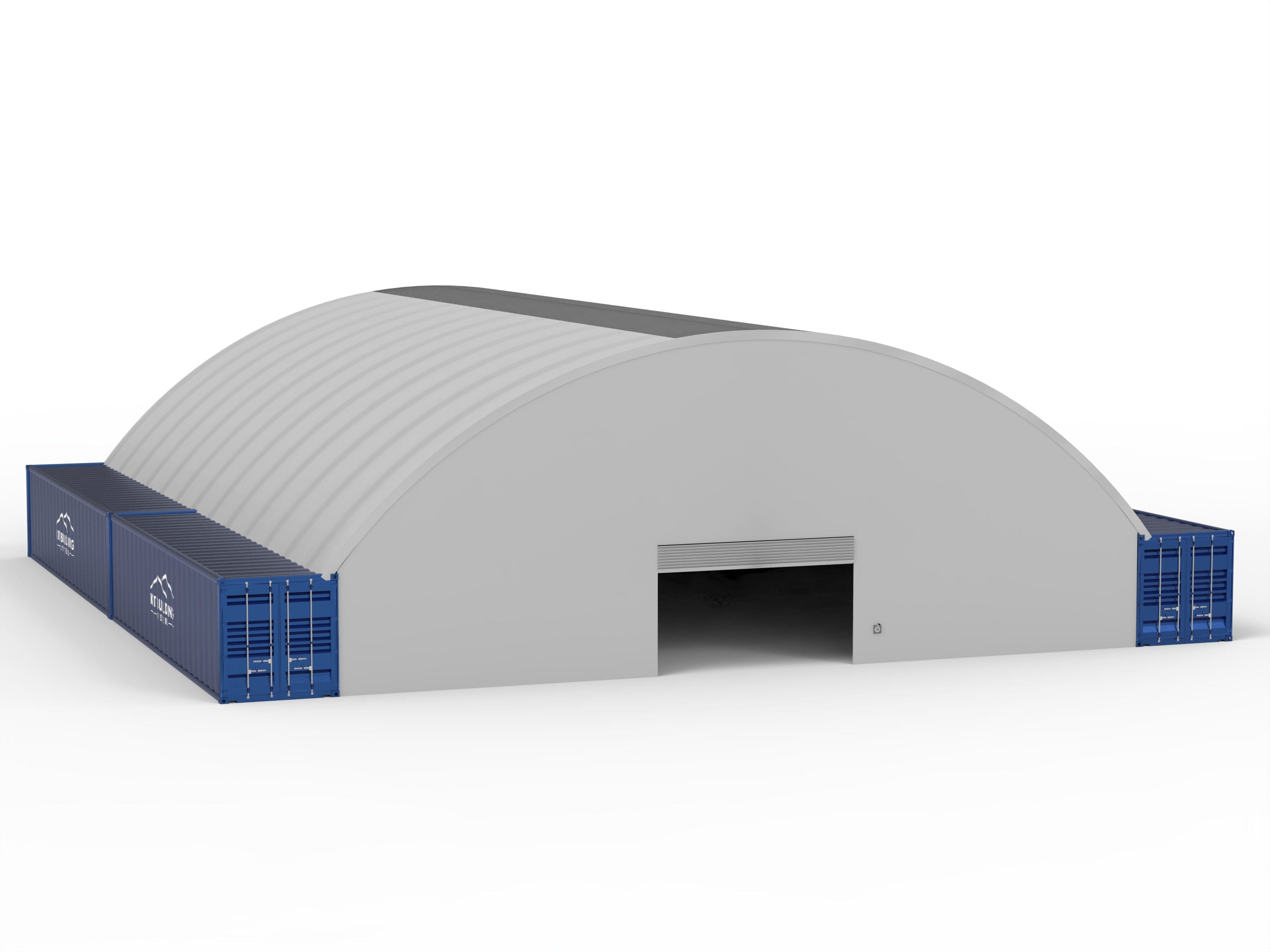 Containerunterstand - 60ft x 80ft x 20ft (18m x 24,3m x 6m)