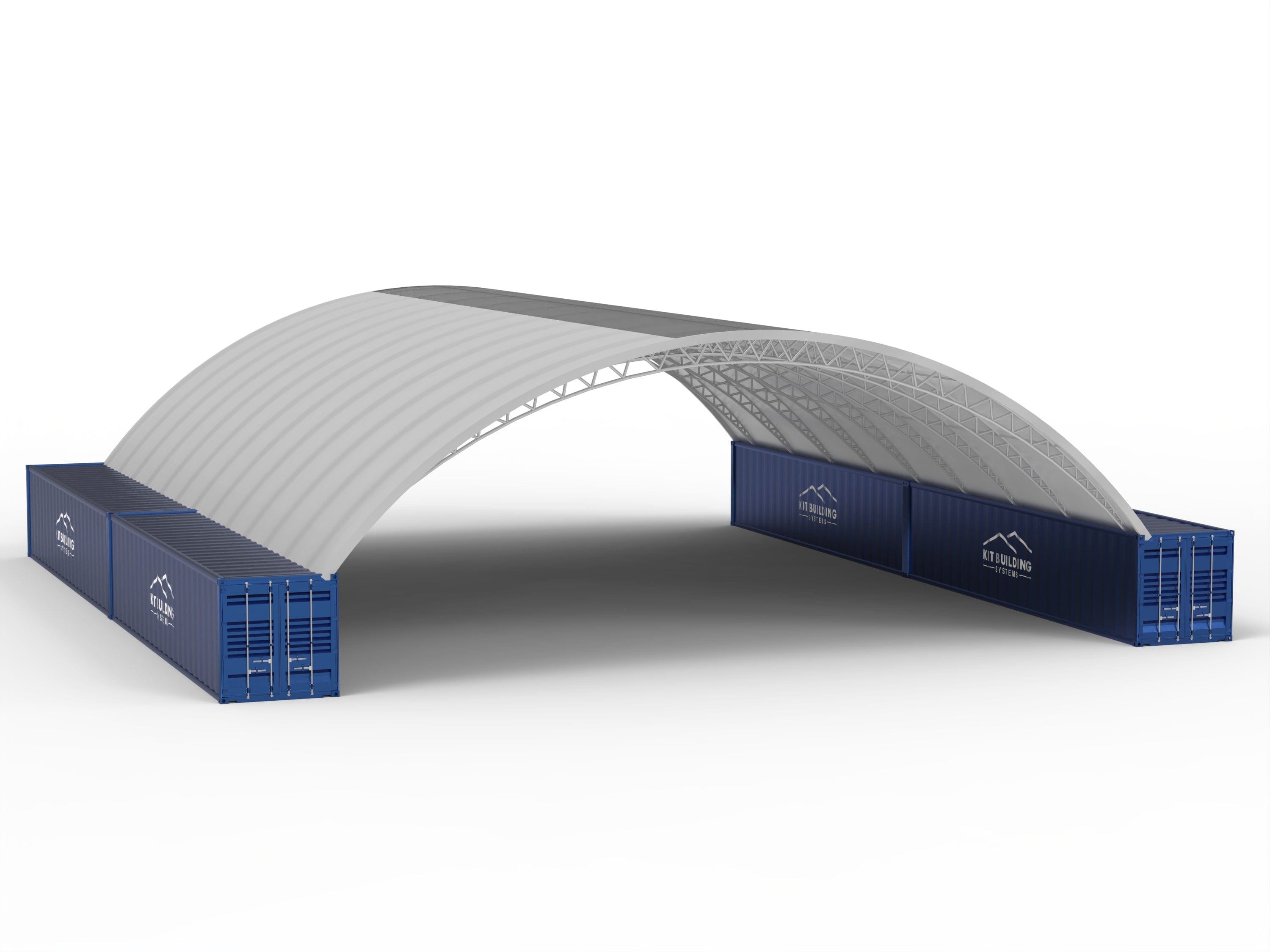 Abri de conteneur - 60ft x 80ft x 20ft (18m x 24,3m x 6m)