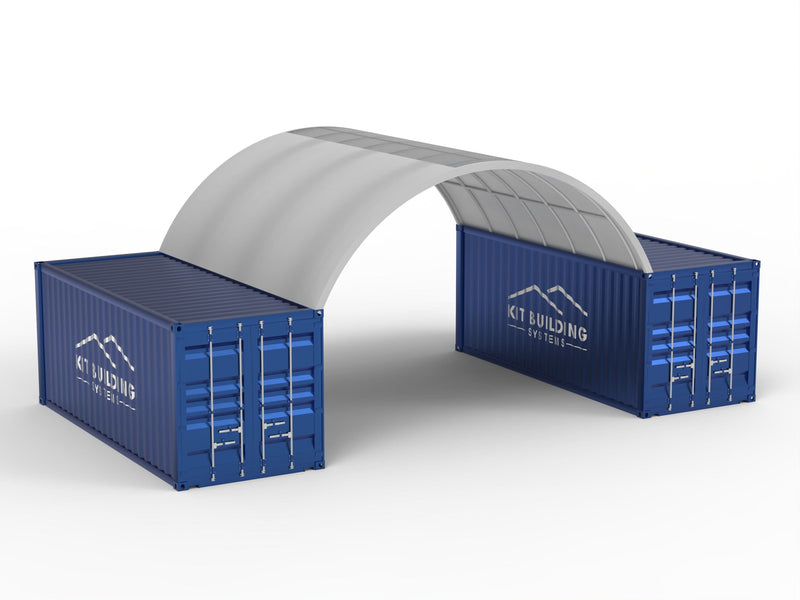 Auvents de conteneurs - 20 pieds x 20 pieds x 6,5 pieds (6 mx 6 mx 2 m)