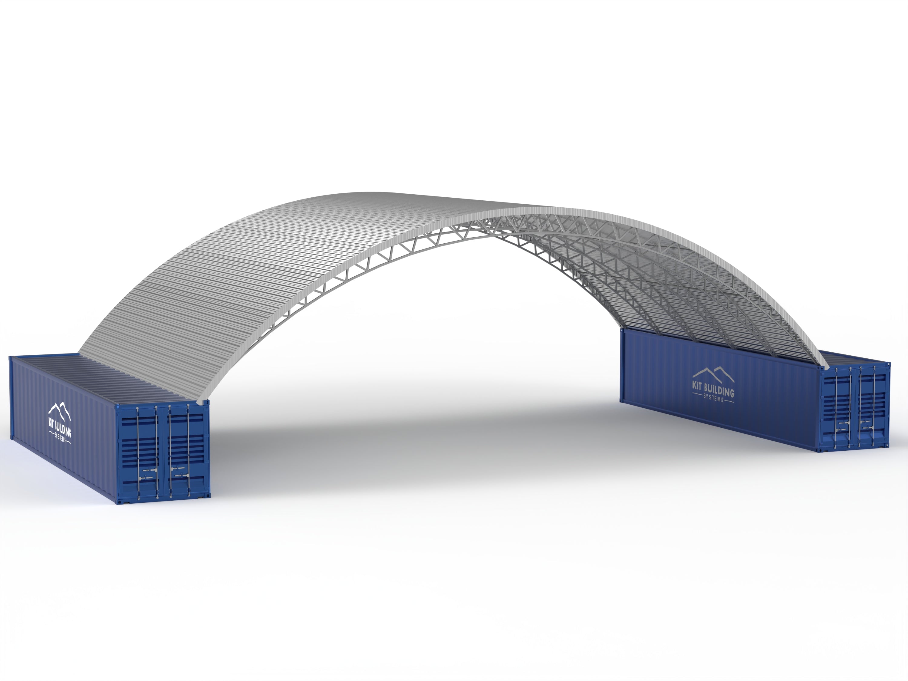 Auvents en conteneurs en acier - 10m x 12m x 3.6m (33ft x 40ft x 12ft)